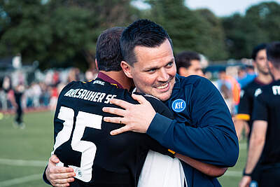 Matze Cuntz nach dem Oberliga-Aufstieg der U23.
