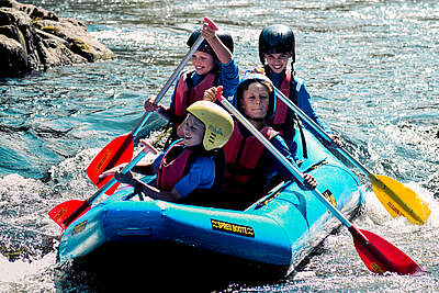 Die U12 mit Rafting auf der Murg