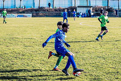 Spieler der U13 beim SVK Beiertheim