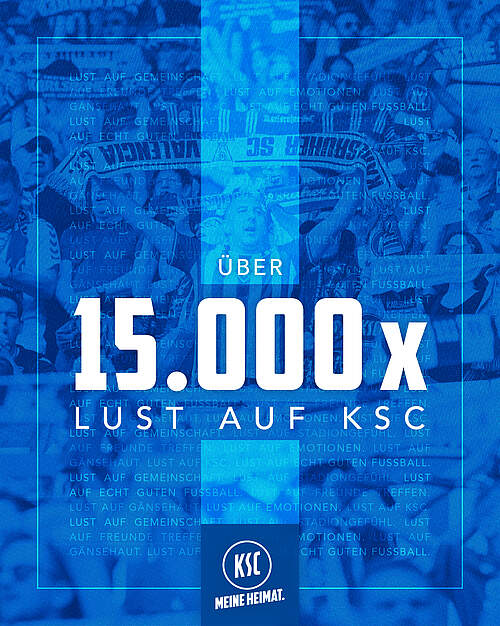 Grafik: Über 15.000 Mal Lust auf KSC.