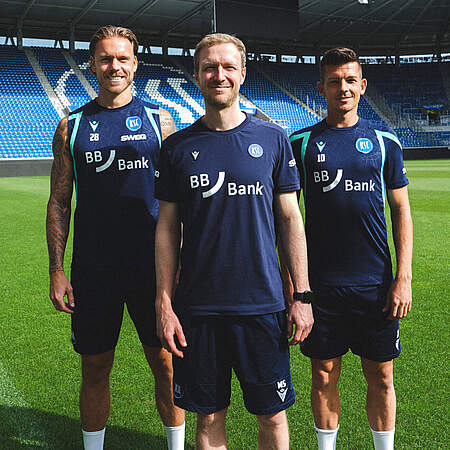 Marcel Franke, Max Senft und Marvin Wanitzek