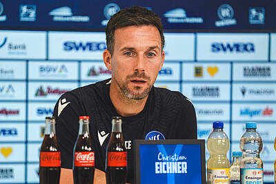 Eichner bei der Pressekonferenz