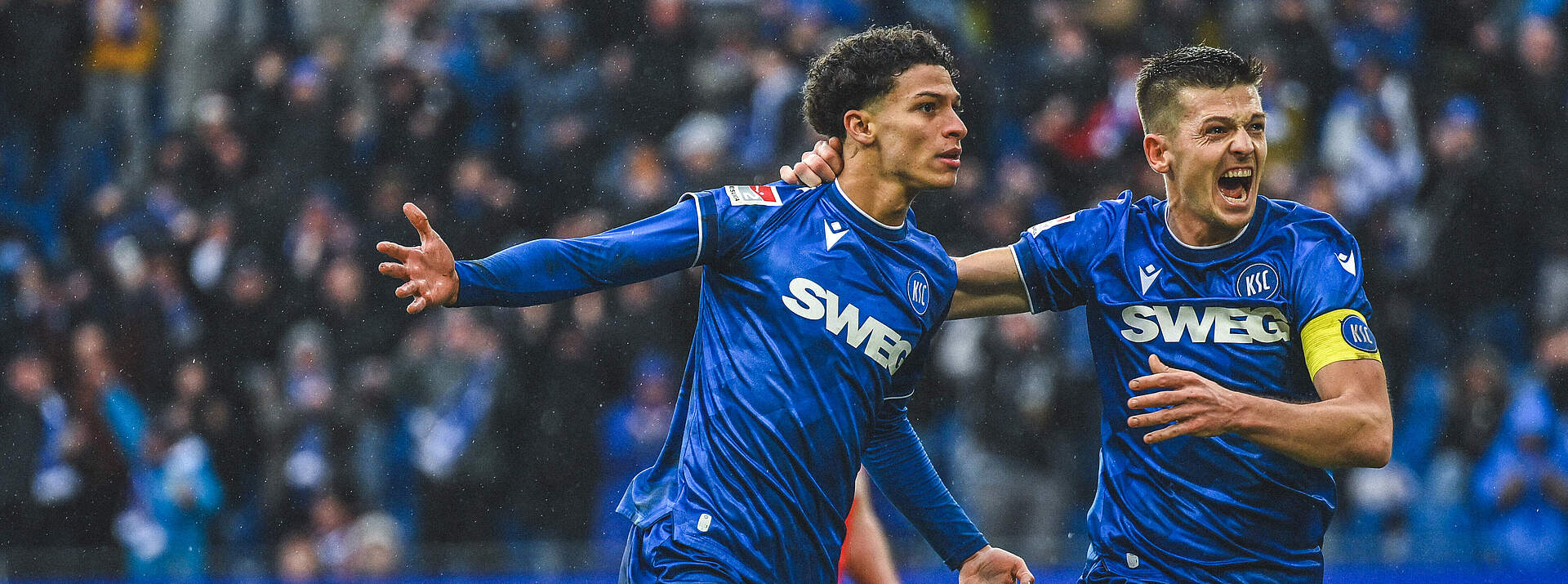 Ben Farhat und Wanitzek jubeln