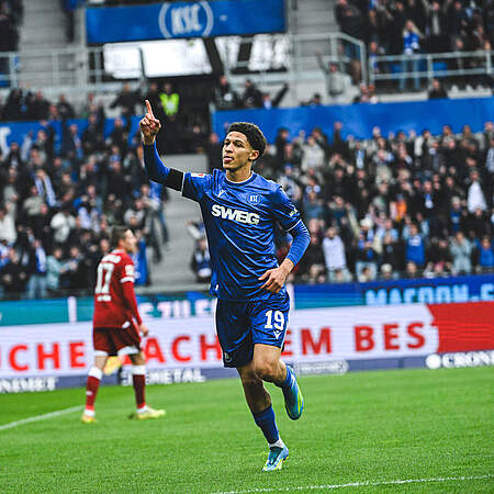 Louey Ben Farhat beim Torjubel