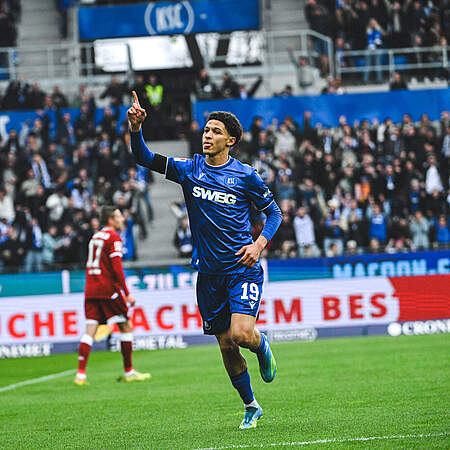 Louey Ben Farhat beim Torjubel